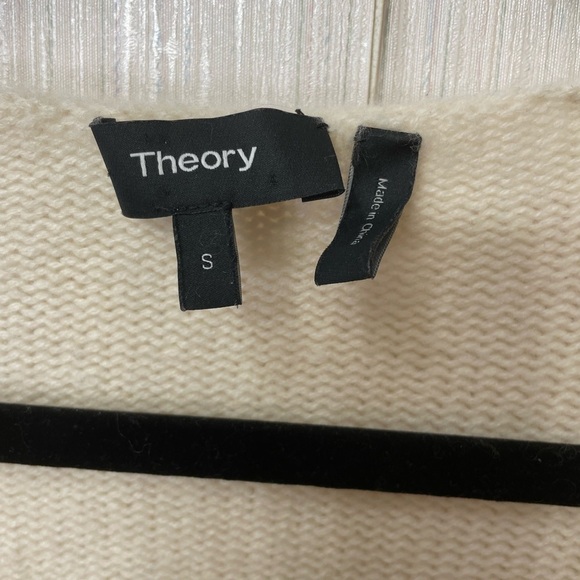Theory Women's Sweater – Size S, Classic Fit, Neutral Tone - Picture 2 of 6